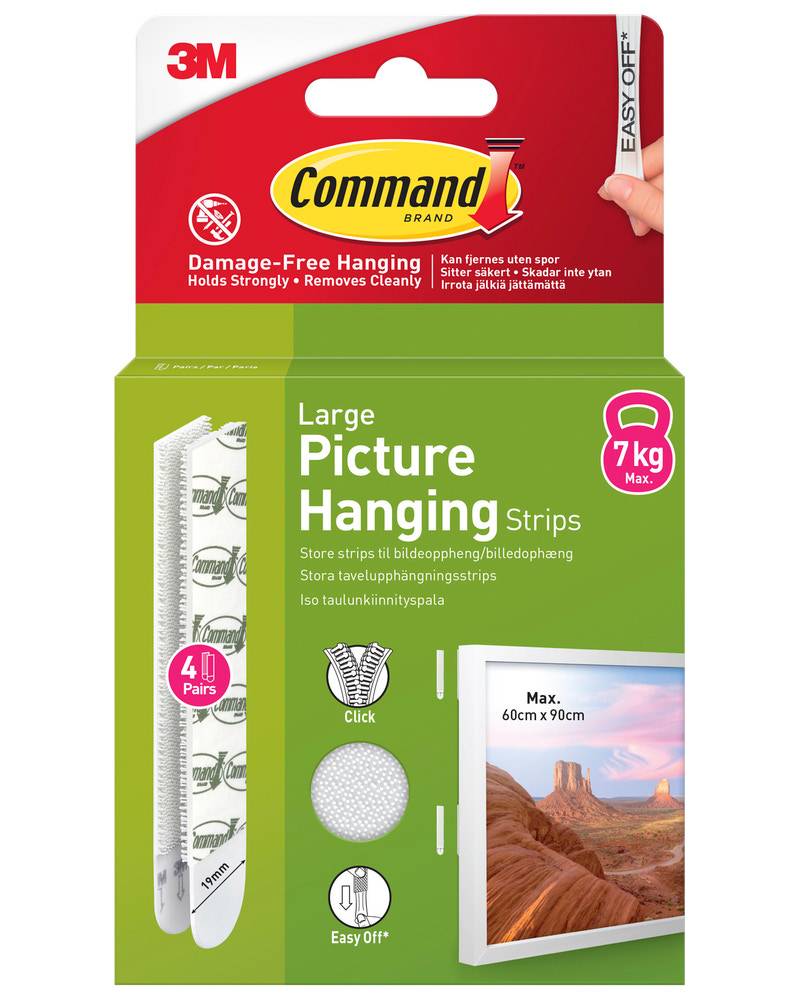 Command™ Strips Ophæng af billede - Hvid L