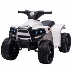Elektrisk Mini-Fyrhjuling för Barn ATV med 2 Strålkastare Vit