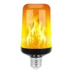 LED-flammeffektlampa,Flimrande flamma glödlampor | E26/E27/B22 Sockel, flimrande glödlampa, Flame Bulb Halloween-lampor, utomhusglödlampa, heminredning