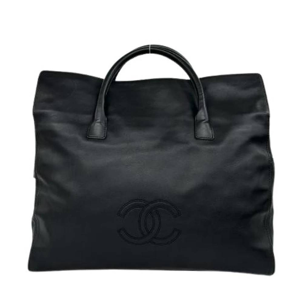 Chanel Vintage Pre-owned Læder Rejsetaske - Vintage - Dame - Sort - ONE SIZE - Læder