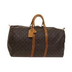 Louis Vuitton Vintage, Vintage , Dame, Brun, ONE SIZE, Brugt Keepall Bandouliere Duffle taske