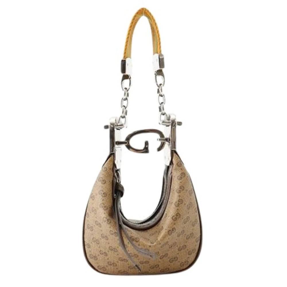 Gucci Vintage Pre-owned Vintage Skuldertaske - Vintage - Dame - Brun - ONE SIZE - Uld