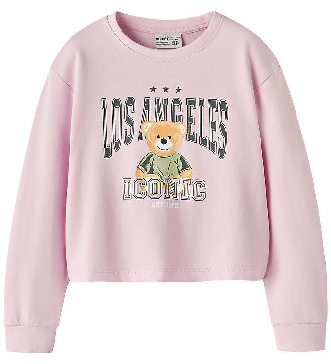 Name It Sweatshirt - Kort - NkfVanita - Pirouette/La Teddy - Name It - 6 år (116) - Sweatshirt