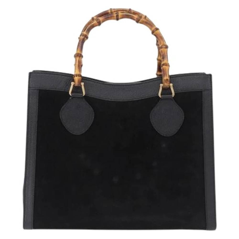 Gucci Vintage Pre-owned Tote Bag - Vintage - Dame - Sort - ONE SIZE - Læder