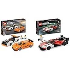 LEGO Speed Champions McLaren Solus GT & McLaren F1 LM Byggsats för Bilfantaster, från 9 år 76918 & LEGO Speed Champions Porsche 963 Byggsats för Superbilfantaster, från 9 år 76916