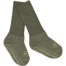 GoBabyGo Nonslip Socks - Merino Wool Str 20/22 Merino - Olivine Strømper hos Magasin