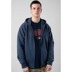 Carhartt WIP - Hooded Chase Dusky Blue/Gold - Zipper - Blau - L - 59% Baumwolle, 41% Polyester,Schweiß