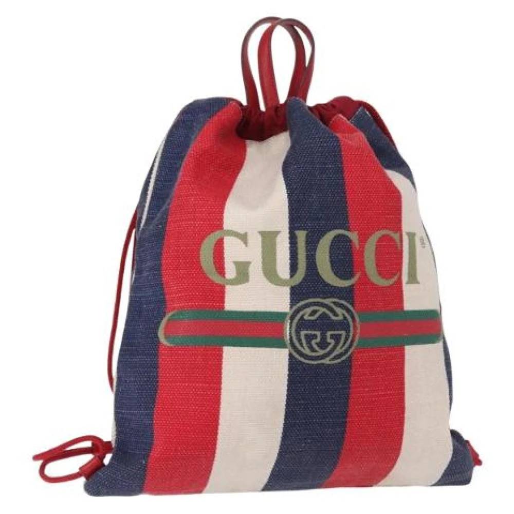 Gucci Vintage - Pre-owned Canvas Ryggsäck Vintage - Dam - ONE Size -