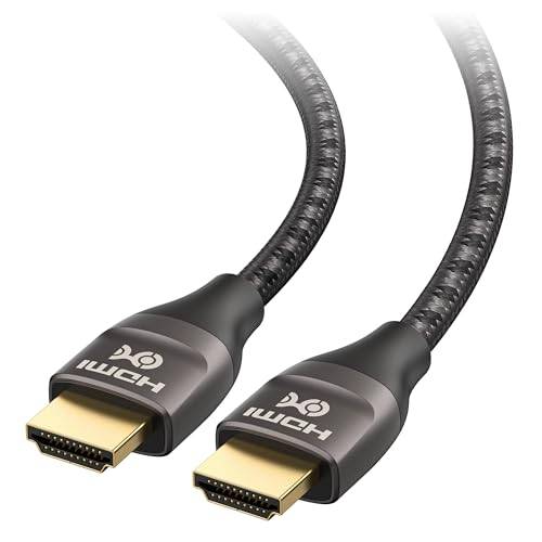 Cable Matters Premium Flätad 48 Gbps 8K HDMI-Kabel, 2 m