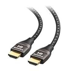 Cable Matters Premium Braided 48Gbps Ultra HD 8K HDMI Cable with HDR for PS5, Xbox Series X/S, RTX3080 / 3090, RX 6800/6900, Apple TV, and More - 2m, 6.6 Feet