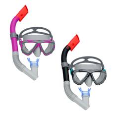 Bestway Set Mask och Rör Barn Anatomiskt Band Blandade Färger +3 År Strand och Pool 24023