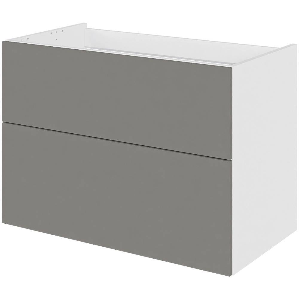 Multi-Living Bad vaskeskab i Cibo Grigio 128 H: 57,6 cm D: 44,5 cm - Fuldudtræk/softluk - Bredde: 80 cm.