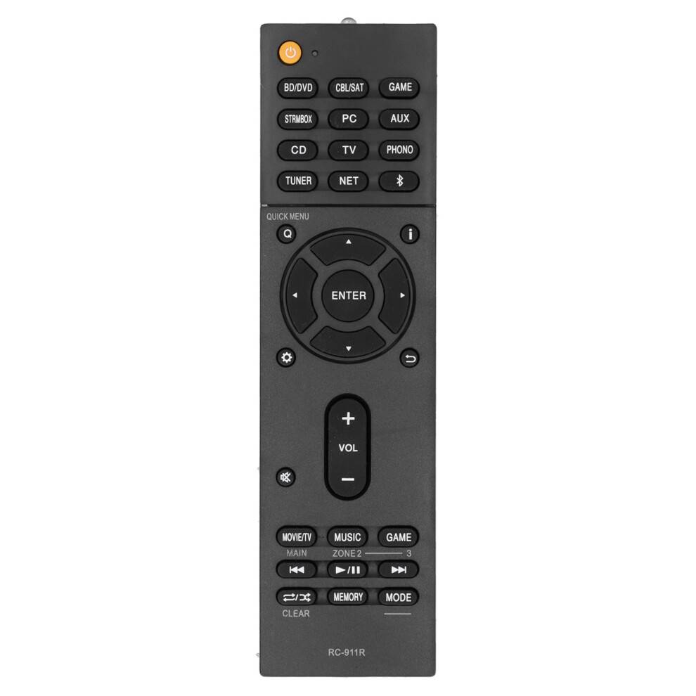 Reservefjernbetjening til Onkyo Audio Video Receiver, følsomme taster RC-911R RC911R Universal Controller til Onkyo TX-RZ810TX-NR575E modeller,