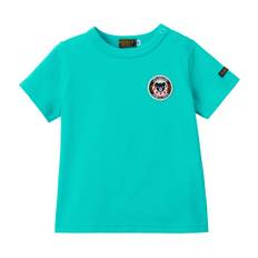 MIKI HOUSE Double B Short One Made in Storm Green [MIKI HOUSE] T-shirt, Sleeve, Plain, Thin, Simple, Point, Japan, Boys, Girls, Babies, Kids,