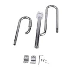 FLEXMAN Metal Lily Pipe Ytskimmer, Rostfritt Stål Aquarium Inflow and Outflow Pipe Set, Double Pagoda Interface Pipe Yt Skimmer (Set met 16 olieverwijderingsfilms)