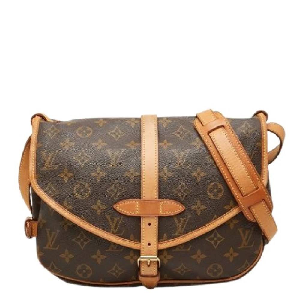 Louis Vuitton Vintage Pre-owned Saumur 30 Skuldertaske - Vintage - Dame - Brun - ONE SIZE - Uld