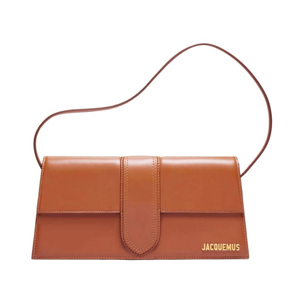 Jacquemus Brun Læder Skuldertaske - Tasker - Dame - Brun - ONE SIZE - Uld