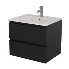 Tvättställsskåp Bath Deluxe Camden Riva 2L Mattsvart 60Cm