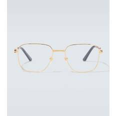 Cartier Eyewear Collection Santos De Cartier square glasses - gold - One Size