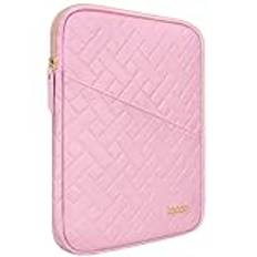Lacdo Tablet Sleeve för Surfplattor för 13" iPad Pro M4 OLED 2024, 13" iPad Air M2 2024, 12.9" iPad Pro 6 5 4 3 2021-2018 med Magic Keyboard och Smart Keyboard Folio, Surface Pro 10, Sakura Rosa