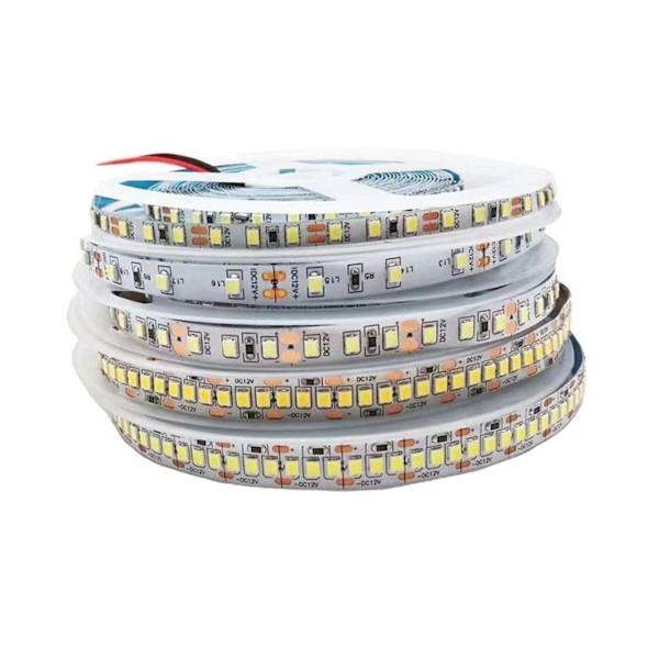 LED-remsa 8mm 12 v 2835 SMD 120 LEDs/m icke vattentät självhäftande dubbelsidig PCB för inomhusdekoration, skåp och vitriner 5 m