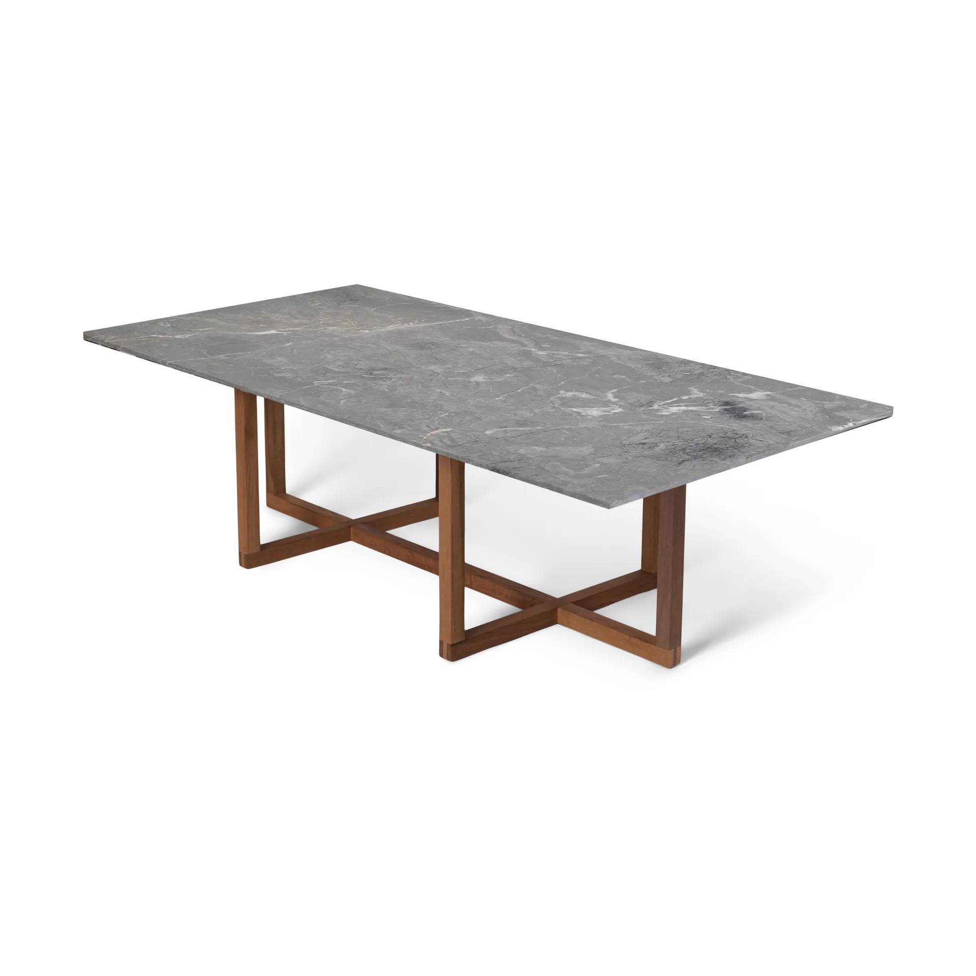 OX Denmarq Big Ninety soffbord 70x140 cm, smoked oak underrede Grå marmor