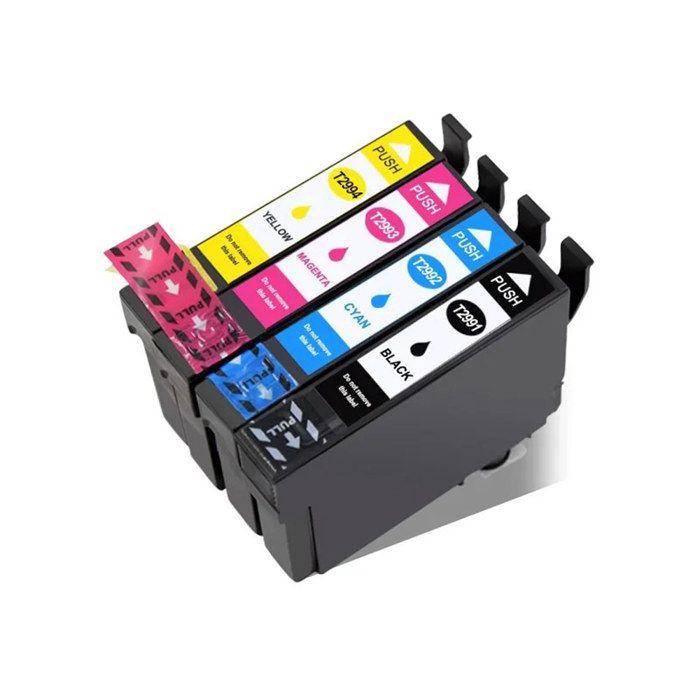 Bläckpatron - Epson - T2991 - Kompatibel - Förpackning med 4 - Flerfärgad