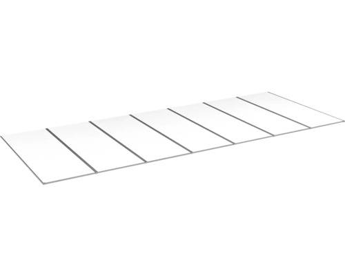 Kanalplasttak komplett HALLE Isolux bärande profiler klar 16x1050x3000 mm 7st skivor