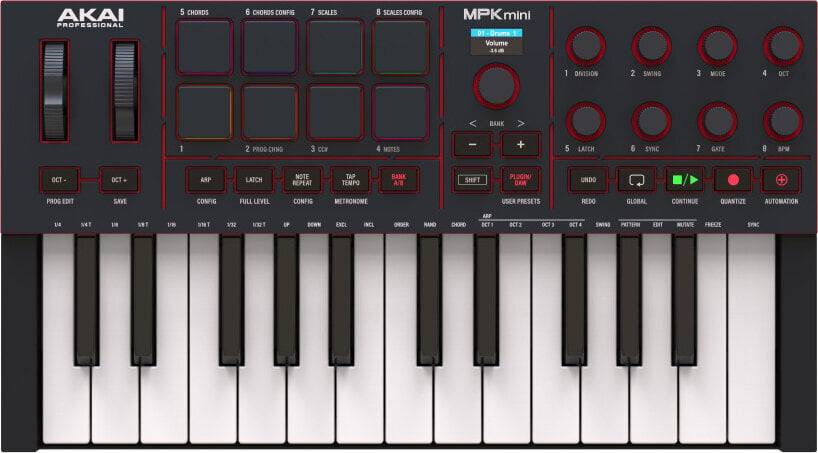 Akai MPK Mini MK4 Black Master-Keyboard (Kun pakket ud)