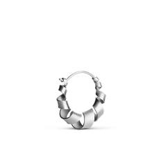 Jane Kønig Small Curly Hoop ørering sølv (1stk) højre