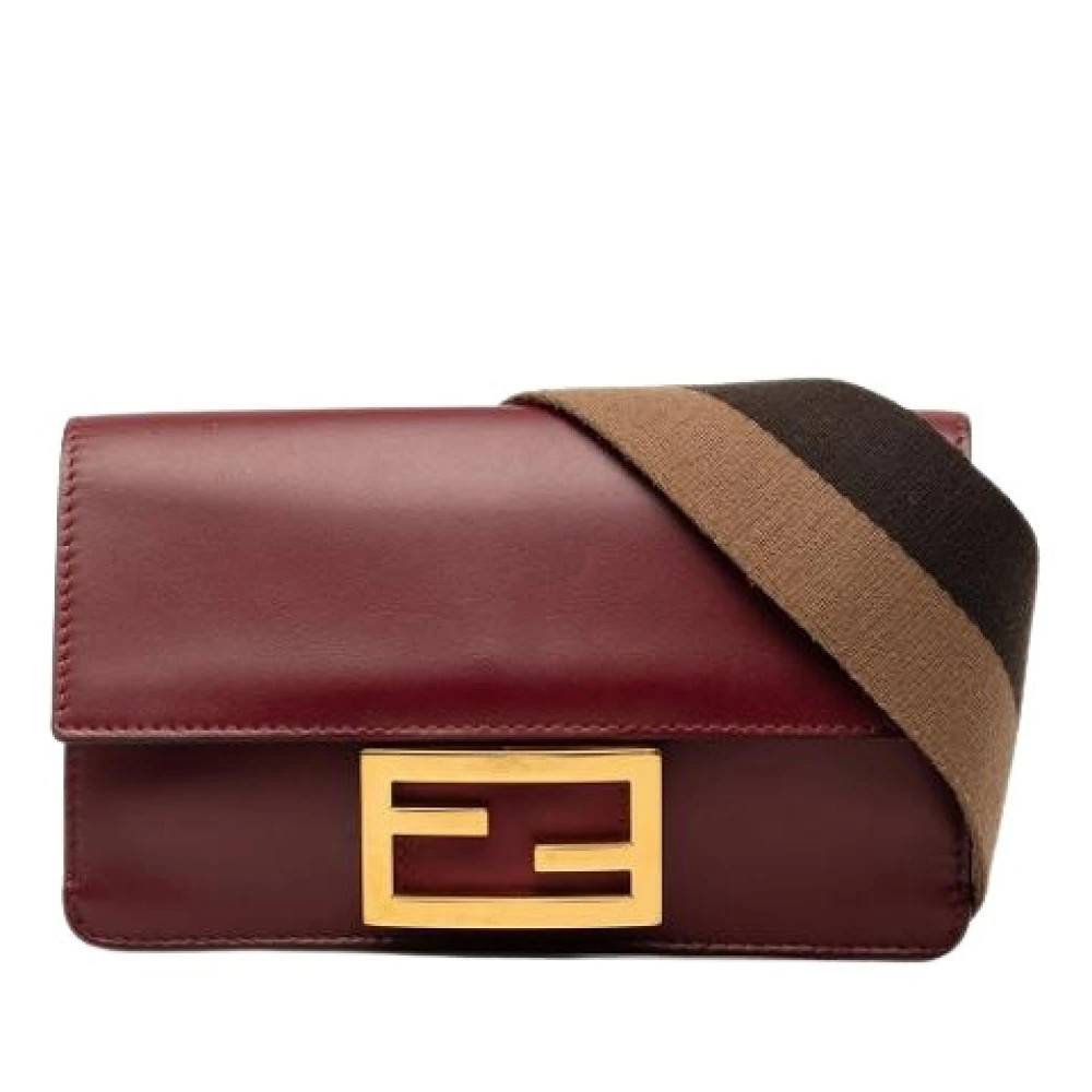 Fendi Vintage Pre-owned Skuldertaske - Vintage - Dame - Rød - ONE SIZE - Uld