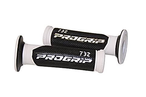 PROGRIP Styr greb 732, hvid/sort, 7/8 tommer, åben ende