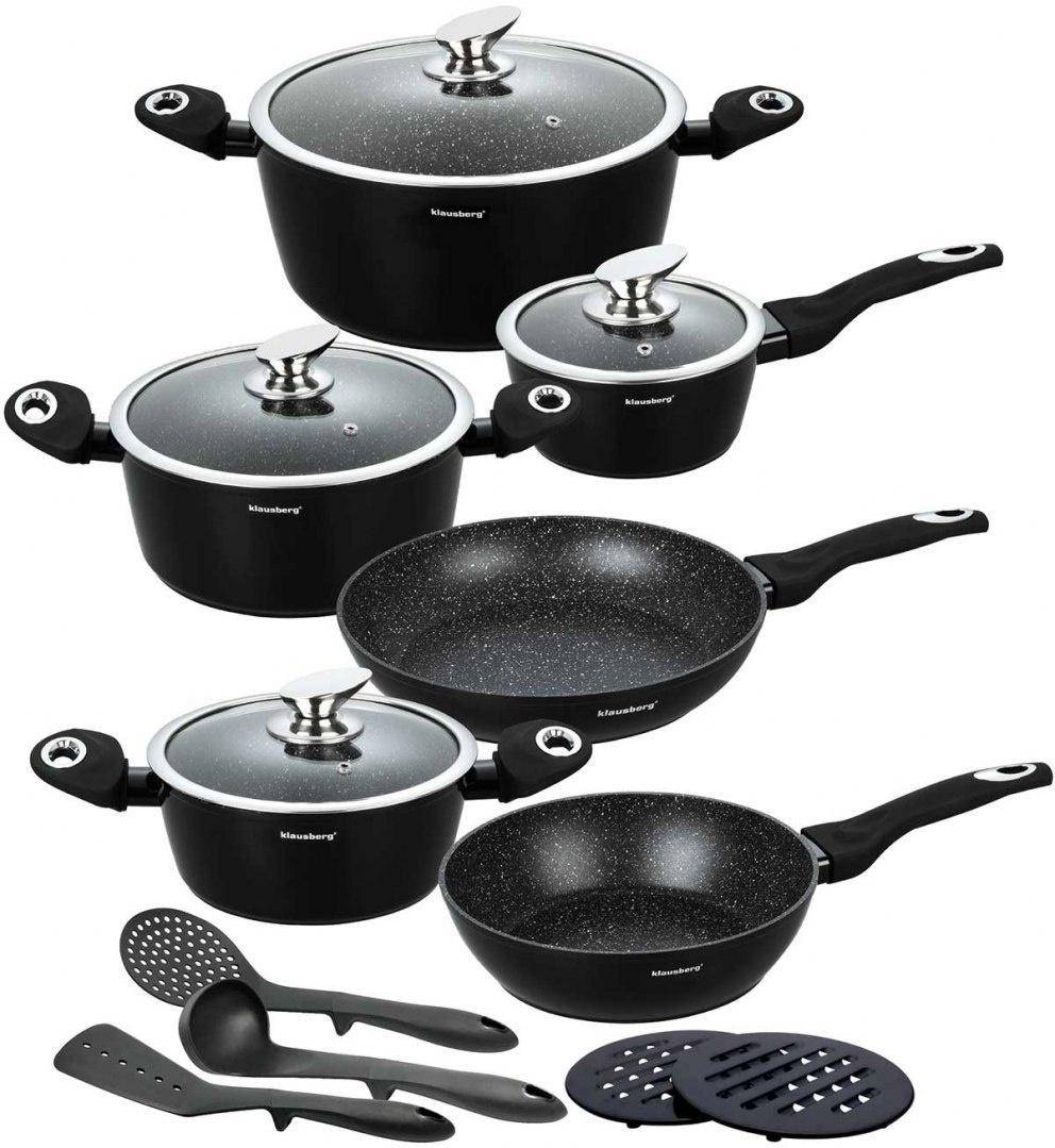 15-PIECE KLAUSBERG GRANITE POTS SET KB-7322