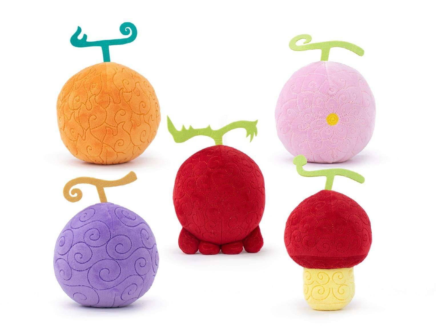 One Piece Devil Fruits Set – Plush Toys Created After Five Devil Fruits (5-pack)