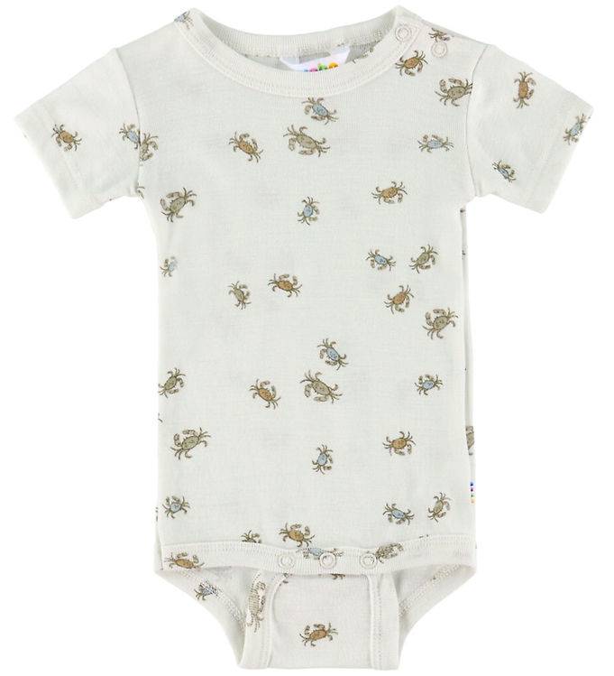 Joha Body k/ä - Ull/Silke - Off White m. Krabbor - Joha - 90 - Body K/Ä