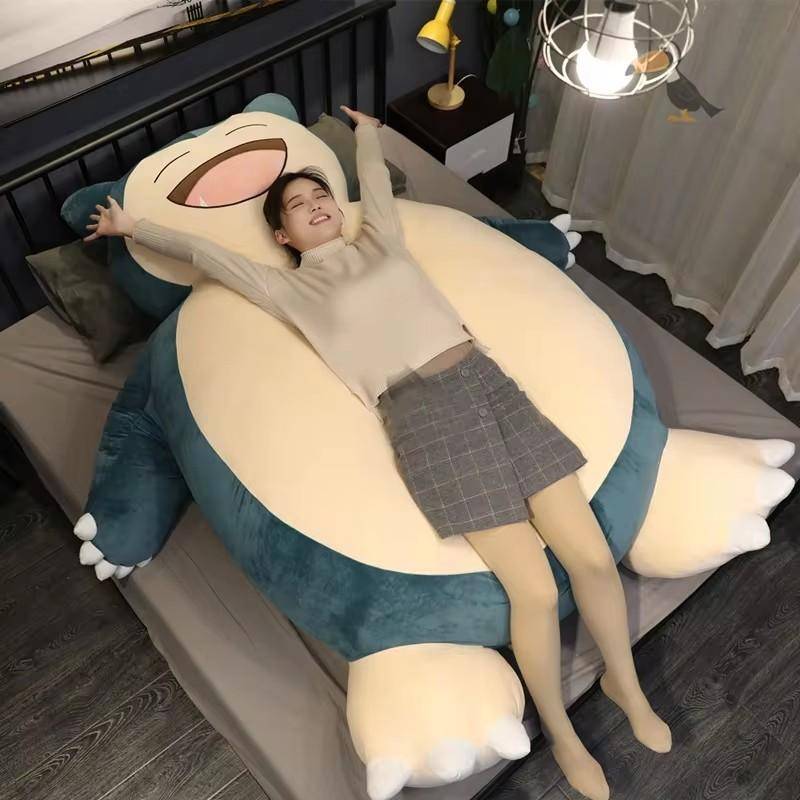 200/150cm Aoger Jätte Snorlax Gosedjur Kawaii Mjuk Snorlax Läder Skal Gosedjur UTAN Fyllning Kudde Presenter För Barn Pokemon