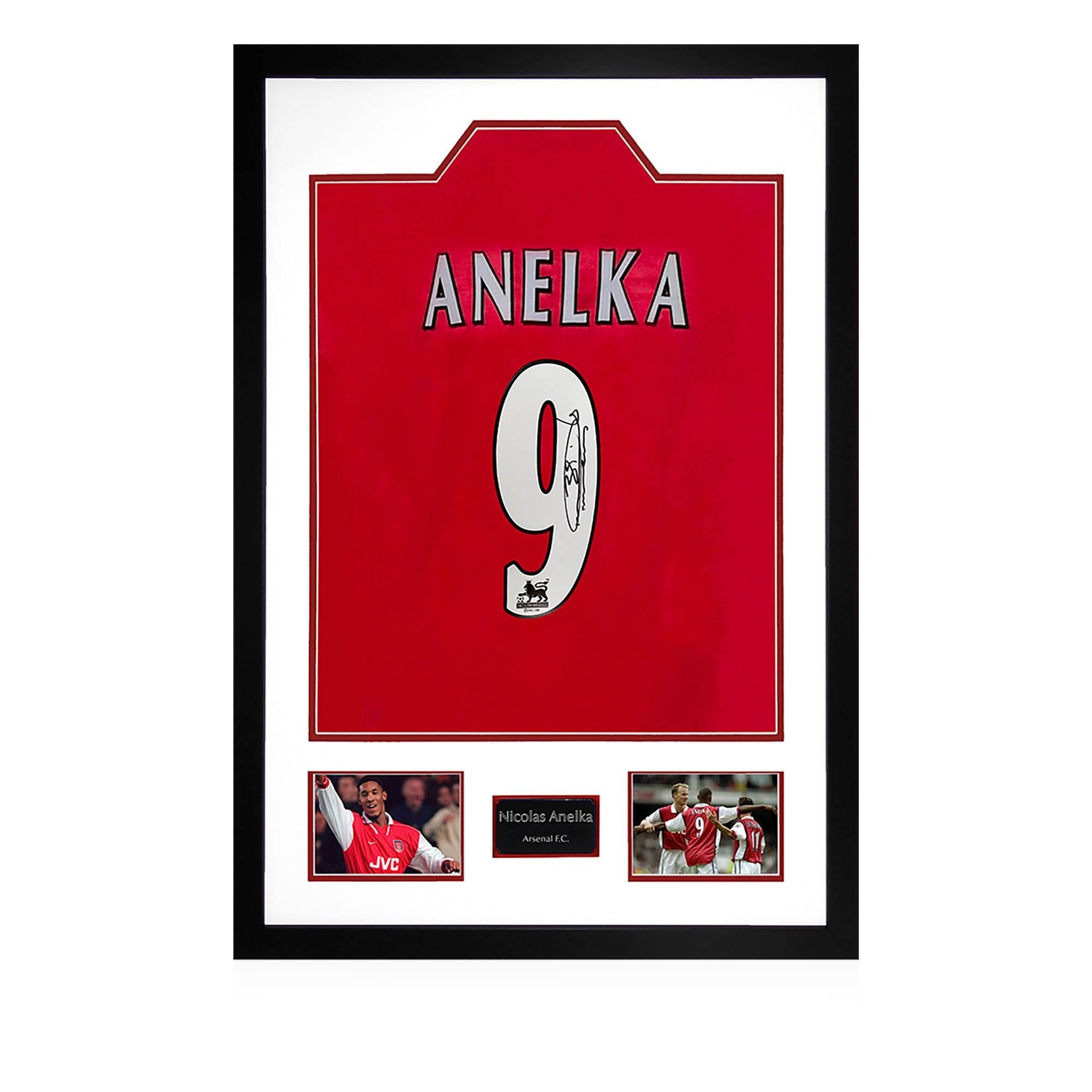 Nicolas Anelka Signed Arsenal Shirt Premium Frame