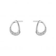 Georg Jensen - OFFSPRING EARSTUD 432B SILVER DIAMOND PAVE 0.19 CT - 10015849