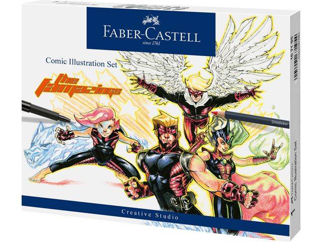 Fiberpenna Pitt Artist Manga Set 15delar