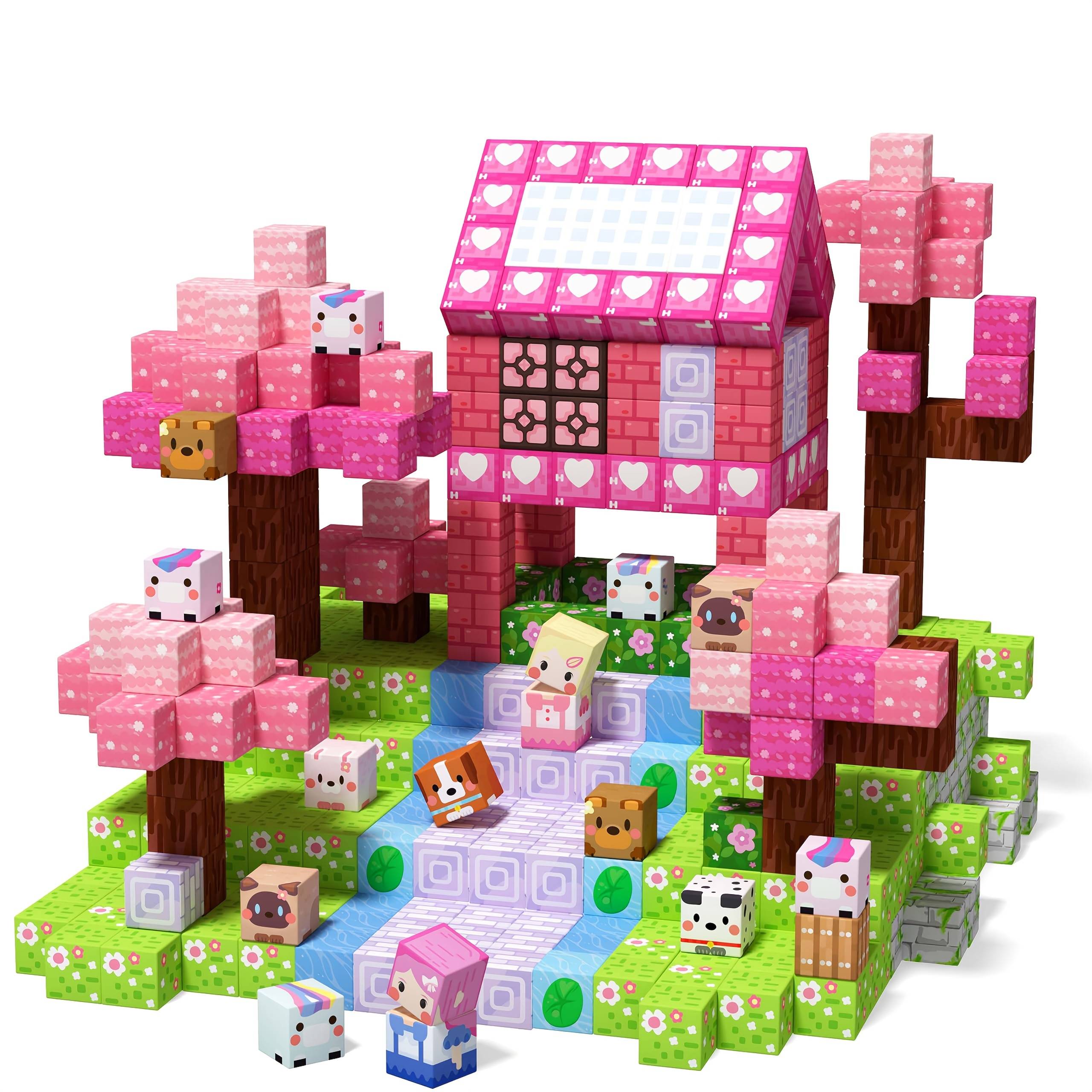 100pcs Magnetic Building Blocks Suitable For Girls 3+, Princess-themed Magnetic Tiles - Stem Educational Toys With Upgraded Compatible For For Princess Castles,, Houses