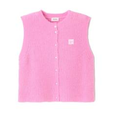 East Sleeveless Cardigan - Rose Bubble