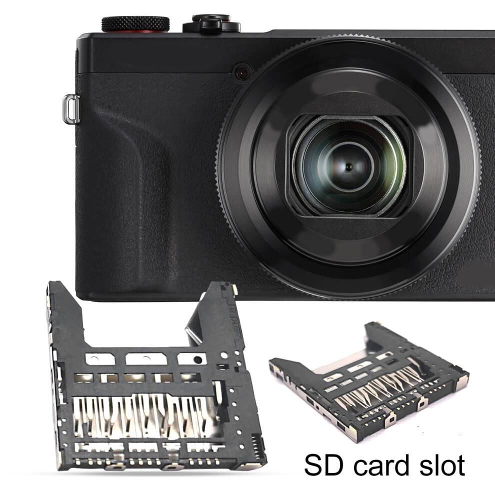 SUSUchens Kortslot Kompakt SD-hukommelseskortslot Reparationsdel til Canon SX610SX620SX720G3X G7X G7X II G7X2M6Style A