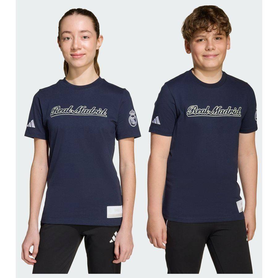 T-shirt adidas Real Madrid 25/26 Us Pack Tee Junior - Navy Blue (128 cm)