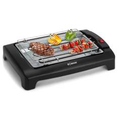 Bomann® Elektrisk grill | grillbordsgrill | inomhus utomhus | BBQ | elektrisk bordsgrill | balkong/camping/trädgårdsgrill | 2 000 watt | På/av-brytare | grillyta 36,5 cm x 51,5 cm | BQ 1240 CB N