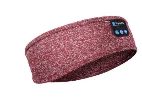 SnoozeMelody - Ljuddämpande Bluetooth Sömnmask för Lugna Nätter - Rosa