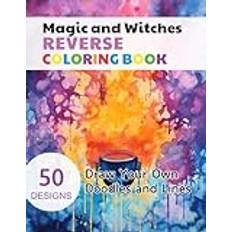 Magic and Witches Reverse Coloring Book: Watercolour Paintings for you trace the Line - Pocketbok