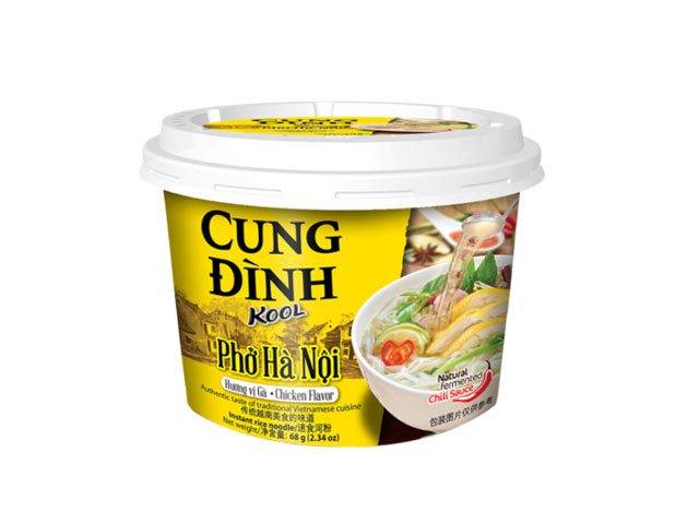 Cung Dinh Rice Noodles Kool Brand – Pho Ga (Cup) 68 g.