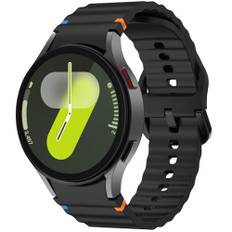 Galaxy Watch 7 armband, 20 mm klockarmband i silikon, sportarmband för Samsung Galaxy Watch 7 40 mm 44 mm/Galaxy Watch 5 Pro 45 mm/Galaxy Watch 6 40 mm 44 mm/Galaxy Watch 6 Classic 43 mm 47 mm/Galaxy