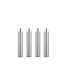 DUX - DUX SC sängben rund aluminium 23 cm 4-pack - Sängben - Silver - Trä