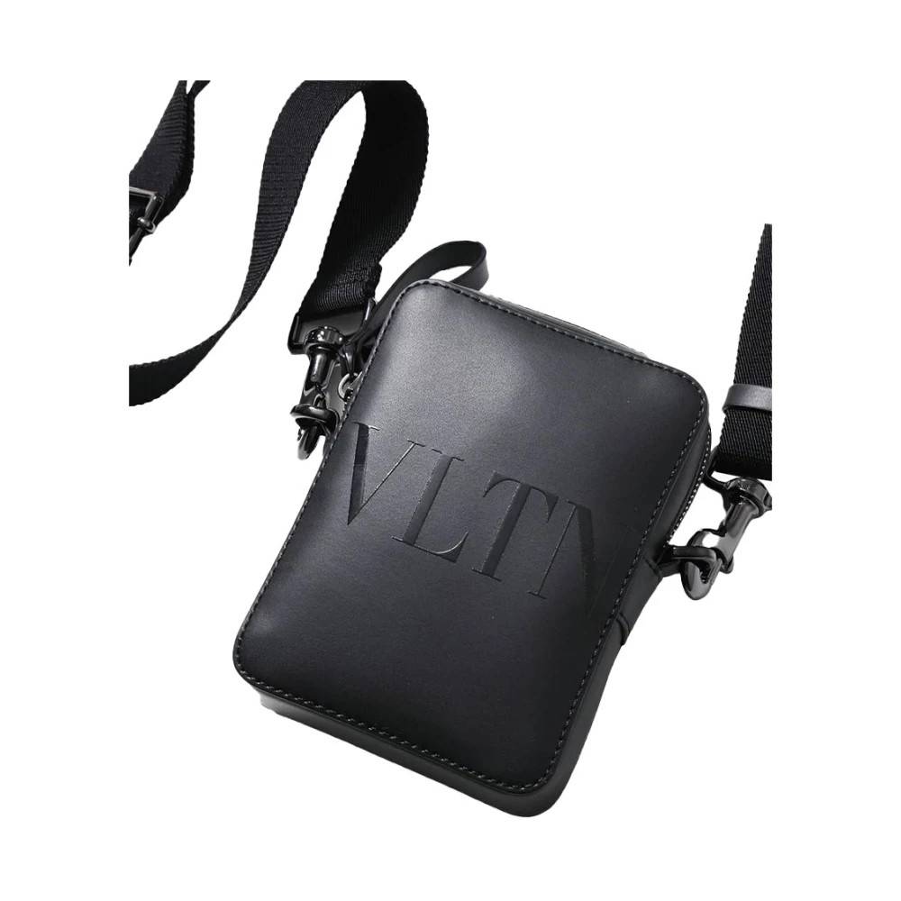 Valentino Vintage Pre-owned Lille Vltn Læder Crossbody Taske - Vintage - unisex - Sort - ONE SIZE - Læder